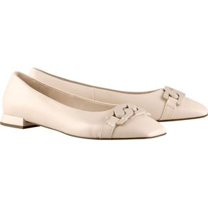 Högl, Schoenen, Dames, Beige, 39 EU, Leer, Beige Veterschoenen voor Vrouwen