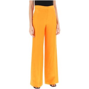 Stella McCartney, Broeken, Dames, Oranje, S, Wide Broeken