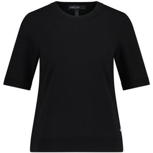 Marc Cain, Lichtgewicht Viscose Mix T-shirt Zwart, Dames, Maat:S