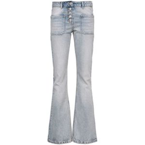 Courrèges, Flared Jeans Blauw, Dames, Maat:M