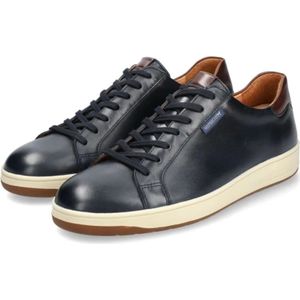 Mephisto, Schoenen, Heren, Blauw, 41 EU, Blauwe vetersneaker voor heren