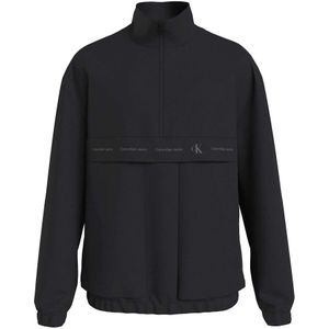 Calvin Klein Jeans, Sweatshirts & Hoodies, Heren, Zwart, S, Sweatshirt Technische Repea-Logo