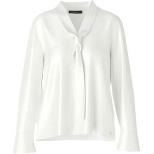 Marc Cain, Marc Cain Blouse Wit Dames Wit, Dames, Maat:L