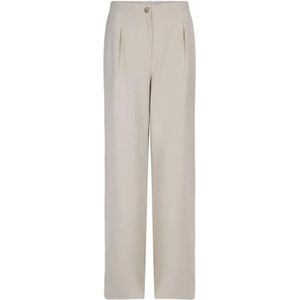 Dante 6, Broeken, Dames, Beige, XL, Leer, Crème Vanilla Chai Broek