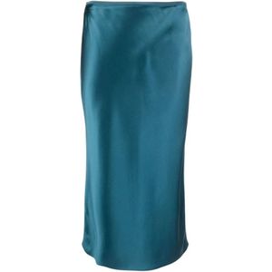 Joseph, Rokken, Dames, Groen, XS, Groene Zijden Midi Rok Casual Stijl