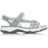 Rieker, Stijlvolle Groene Platte Sandalen Groen, Dames, Maat:37 EU