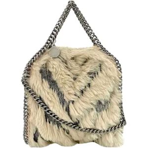 Stella McCartney Pre-owned, Pre-owned, Dames, Beige, ONE Size, Pre-owned Fur shoulder-bags