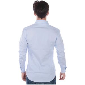 Daniele Alessandrini, Overhemden, Heren, Blauw, M, Katoen, Blouses Shirts