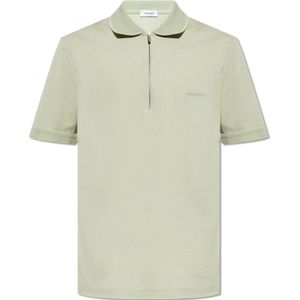 Salvatore Ferragamo, Polo shirt met logo Groen, Heren, Maat:L