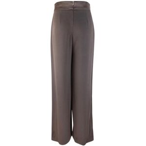 Liu Jo, Broeken, Dames, Bruin, XS, Polyester, Bruine Palazzo Ceremonie Broek