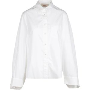Jucca, Blouses & Shirts, Dames, Wit, S, Katoen, Katoenen overhemd met puntkraag