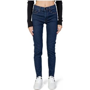 Calvin Klein Jeans, Blauwe Jeans met Zakken Blauw, Dames, Maat:W33 L32
