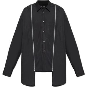 Comme des Garçons, Overhemden, unisex, Zwart, S, Katoen, Katoenen overhemd