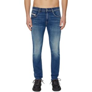 Diesel, Jeans, Heren, Blauw, W32, Stijlvolle Slim-fit Jeans