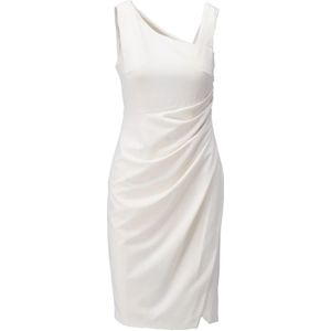 K-Design, Ecru Witte Jurk Beige, Dames, Maat:M