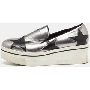 Stella McCartney Pre-owned, Pre-owned, Dames, Grijs, 37 EU, Tweed, Pre-owned Fabric sneakers