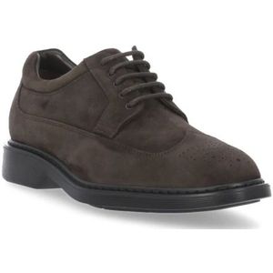 Hogan, Schoenen, Heren, Bruin, 44 EU, Suède, Bruine suède brogues voor heren