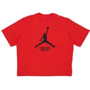 Jordan, Tops, Dames, Rood, S, Rode NBA Essential Boxy Tee