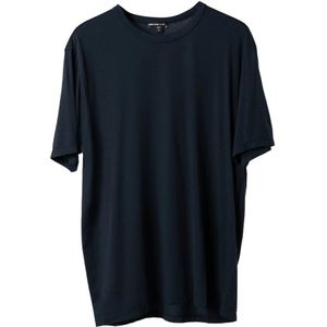 James Perse, Tops, Heren, Blauw, L, Katoen, T-Shirts