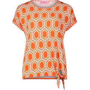 Betty Barclay, Tops, Dames, Veelkleurig, S, Bloemenprint Casual Shirt met Strik