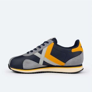 Munich, Schoenen, Heren, Veelkleurig, 41 EU, Leer, Retro Street Style Sneakers Sapporo