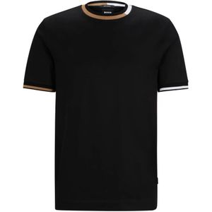 Hugo Boss, Tops, Heren, Zwart, L, Stijlvolle Thompson T-Shirts Collectie