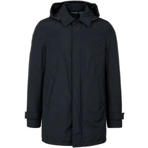 Herno, Mantels, Heren, Zwart, 3Xl, Zwarte Donsjas Gore-Tex®