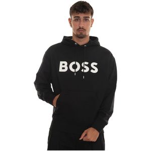 Boss, Sweatshirts & Hoodies, Heren, Zwart, L, Katoen, Sullivan Hoodie