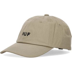 Huf, Gebogen Klep Pet Set Beige, Heren, Maat:ONE Size