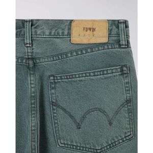 Edwin, Jeans, Heren, Groen, W29, Denim, Japanse Losse Zwarte Groene Denim Jeans