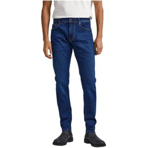 Pepe Jeans, Slim-fit Jeans Blauw, Heren, Maat:W33 L32