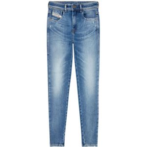 Diesel, Jeans, Dames, Blauw, W25 L32, Katoen, Super skinny Jeans - 1984 Slandy-High