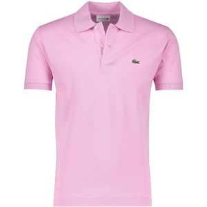 Lacoste, Tops, Heren, Roze, XL, Katoen, Roze Classic Fit Polo Shirt