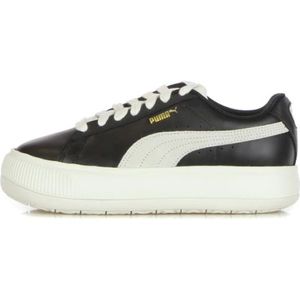 Puma, Lage Damessneakers van Suede Mayu Leer Zwart, Dames, Maat:40 EU