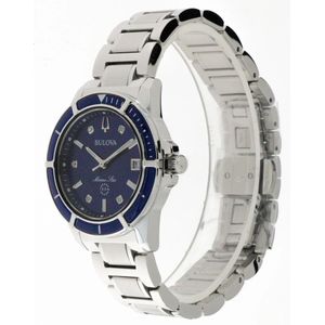 Bulova, Accessoires, Dames, Blauw, ONE Size, Marine Star Lady Quartz Horloge