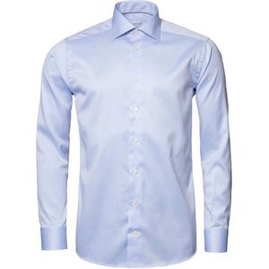 Eton, Overhemden, Heren, Blauw, S, Blauwe Signature Twill Overhemd