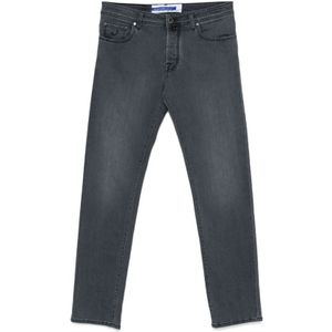 Jacob Cohën, Jeans, Heren, Grijs, W33, Katoen, Slim Fit Grijze Jeans