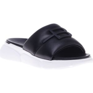 Baldinini, Slipper in black calfskin Zwart, Dames, Maat:36 EU