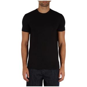 Emporio Armani, Tops, Heren, Zwart, M, Stretch Viscose Essential T-shirt