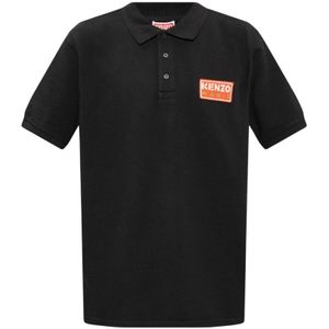 Kenzo, Poloshirt Zwart, Heren, Maat:L