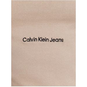 Calvin Klein, Truien, Heren, Beige, XL, Katoen, Slim Fit Coltrui - Beige