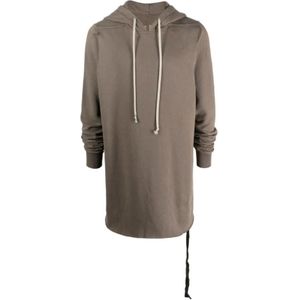 Rick Owens, Hoodie met capuchon Grijs, Heren, Maat:S