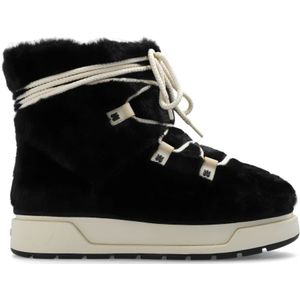 Amiri, Schoenen, Dames, Zwart, 39 EU, Leer, Malibu Hi sneeuwlaarzen