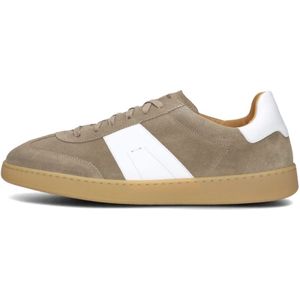 Magnanni, Schoenen, Heren, Beige, 43 1/2 EU, Suède, Taupe Suède Lage Top Heren Sneakers