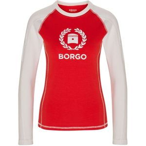 Borgo, Andalusia Longlap Rood T-shirt Rood, Dames, Maat:S