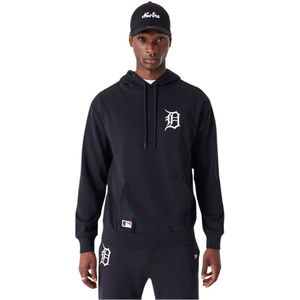 New Era, Sweatshirts & Hoodies, Heren, Zwart, M, Katoen, Detroit Tigers League Essential Zwart