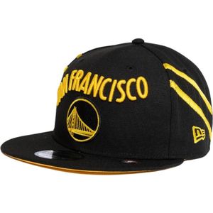 New Era, Accessoires, Heren, Zwart, ONE Size, Polyester, Snapback NBA Cap - Zwart Geborduurd