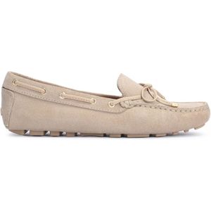 Kazar, Schoenen, Dames, Beige, 38 1/2 EU, Leer, Tijdloze Nubuck Mocassins