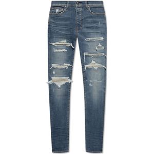 Amiri, Jeans met logo Blauw, Heren, Maat:W36