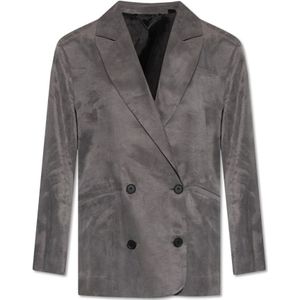 AllSaints, Jassen, Dames, Grijs, S, Dubbelrijige blazer